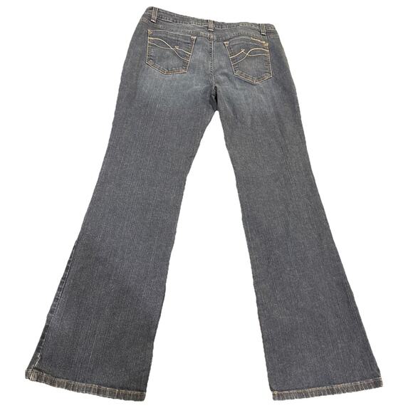 DKNY Soho Jean Womens Mid Rise Bootcut Stretch Blue Jeans Size 14 - Picture 10 of 14